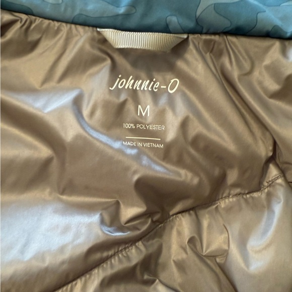 Johnnie-O Rippen 2 Way Zip Slate Blue Camouflage Puffer Vest-Size Medium-Golf - Picture 8 of 9